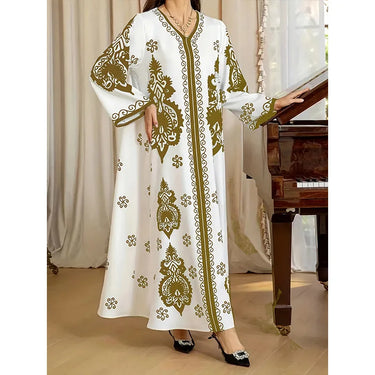 Djellaba Femme fleurie
